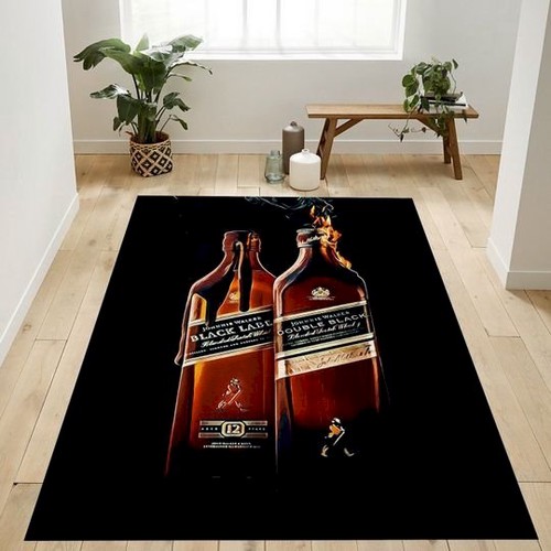 Deschea Johnnie Walker Black Rug Bedroom Rug Us Gift Area Rug