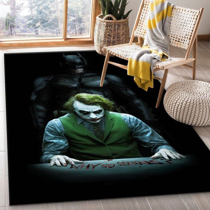 Deschea Joker And The Dark Knight Area Rug And