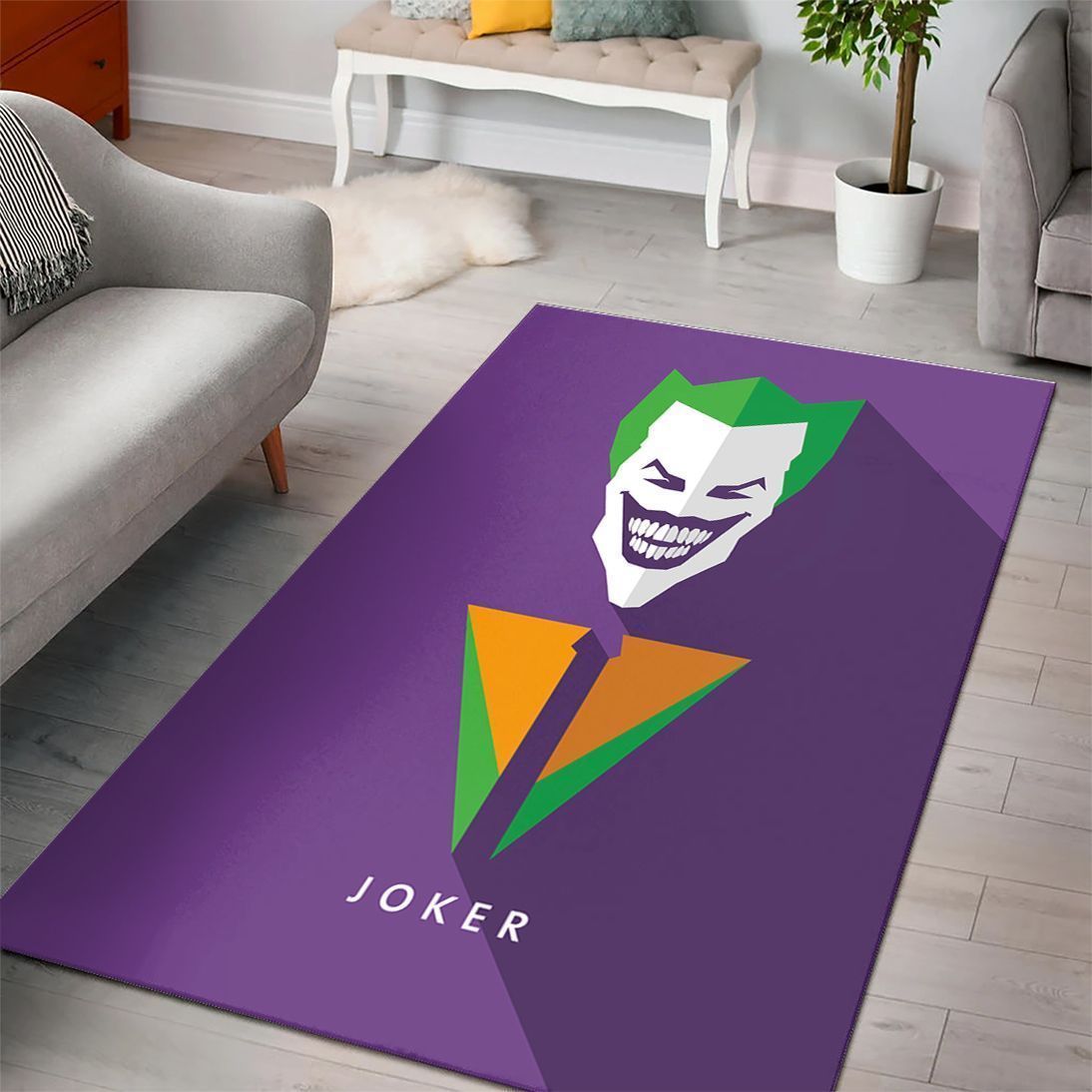 Deschea Joker Logo Marvel Movies Area Rugs