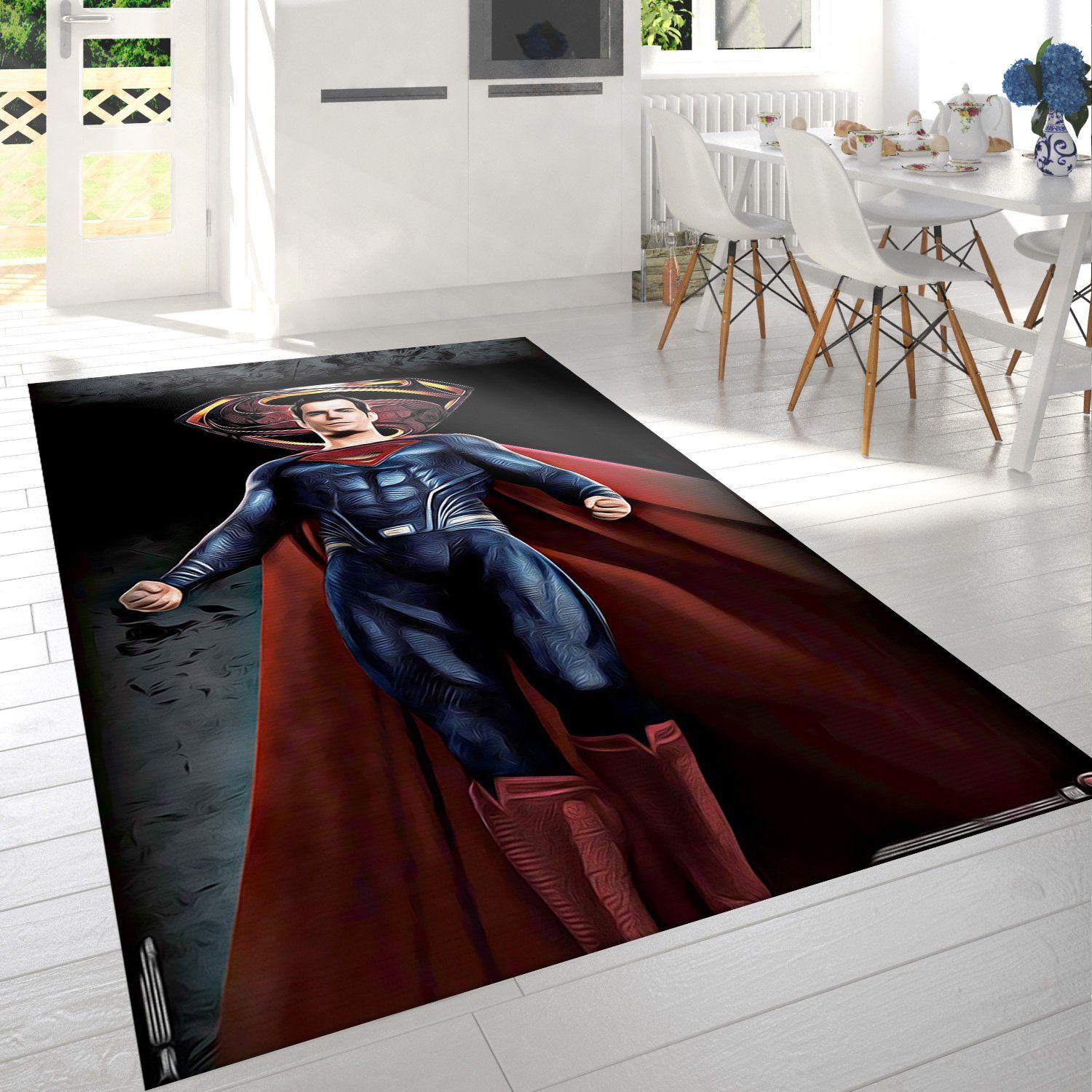 Deschea Justice League Superman Rug – Custom Size And Printing