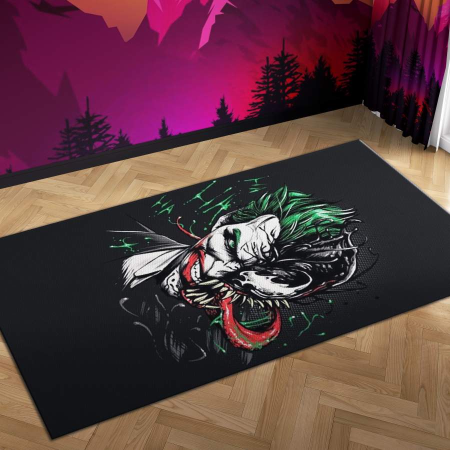 Deschea Kamado.Nezuko Sad Area Rug bedroom