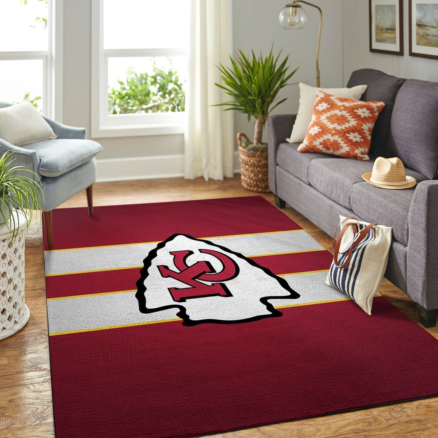 Deschea Kansas City Chiefs Living Room Area Rug