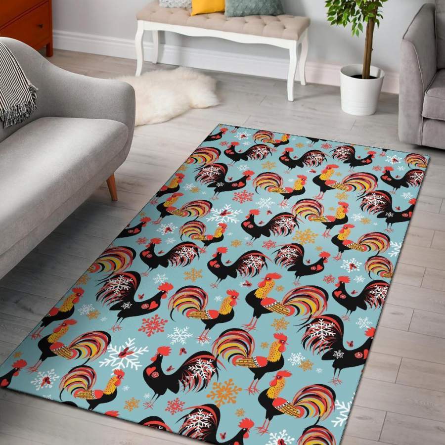 Deschea Kawaii Sushi Pattern Print Area Rug