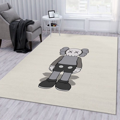 Deschea Kaws Standing Grey Fashion Brand Area Rug F