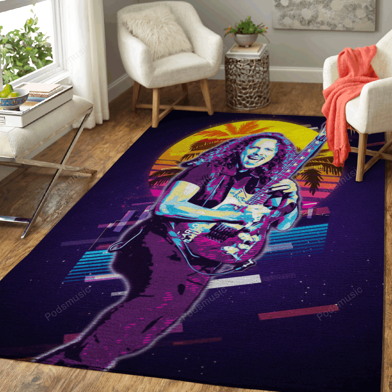 Deschea Kirk Hammett Artwork Music Synthwave 80S Art For Fans Area