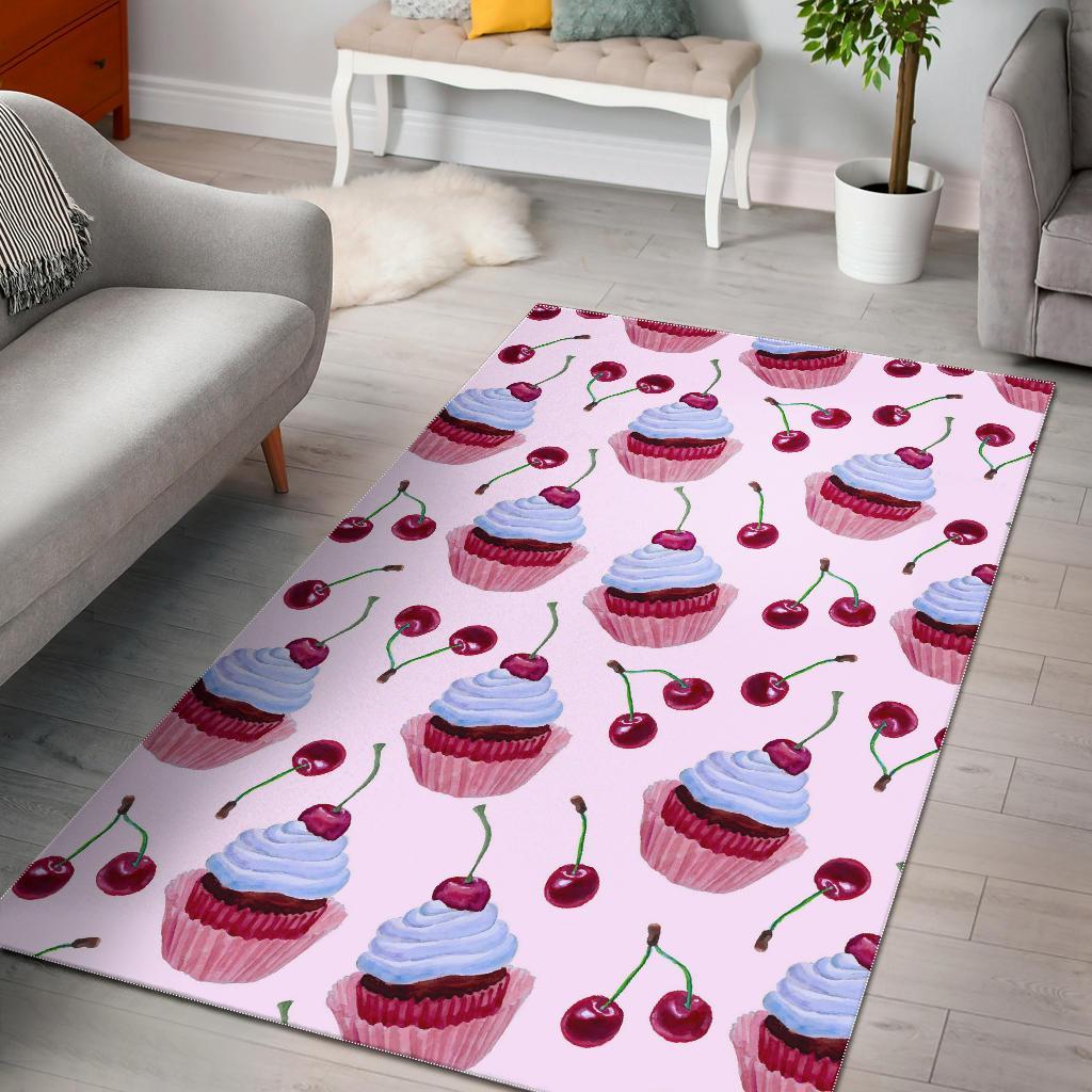 Deschea Koi Fish Lotus Pattern Print Area Rug