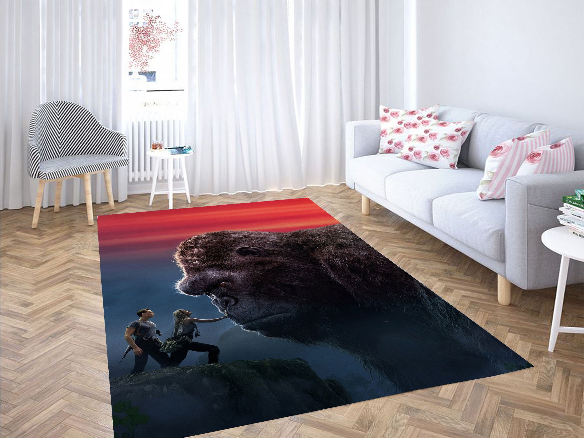 Deschea Kong Skull Island Character Carpet Rug