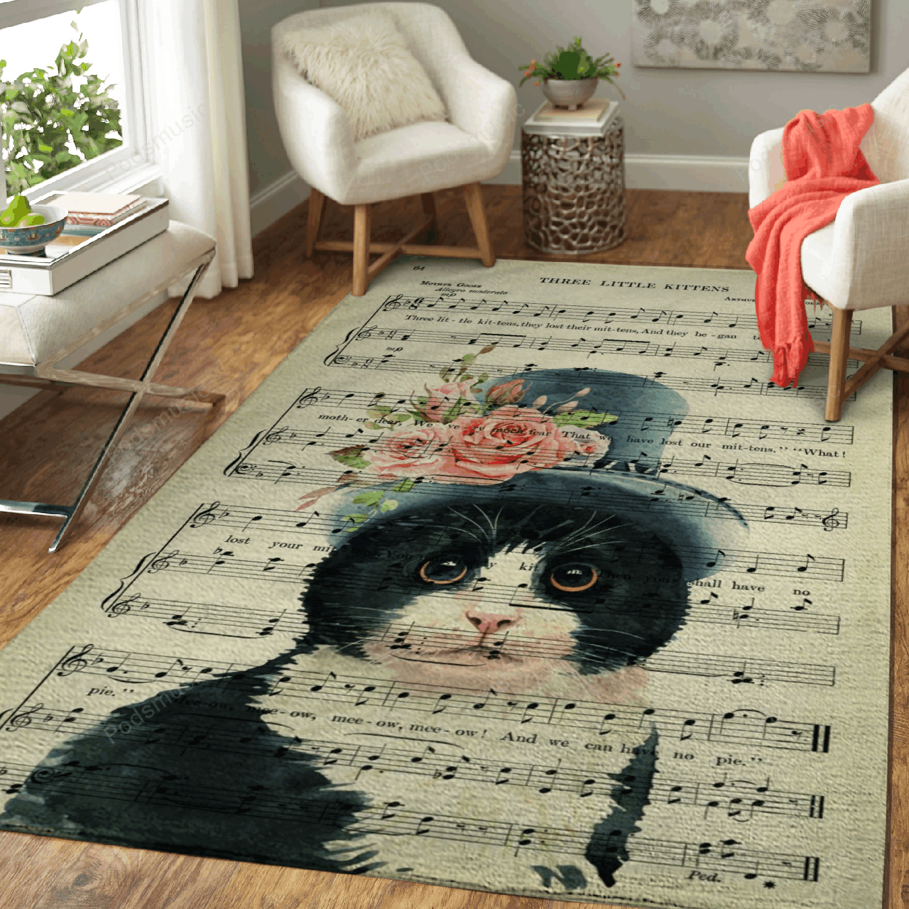 Deschea Lady Cat And Sheet Music Cats Art For Fans Area