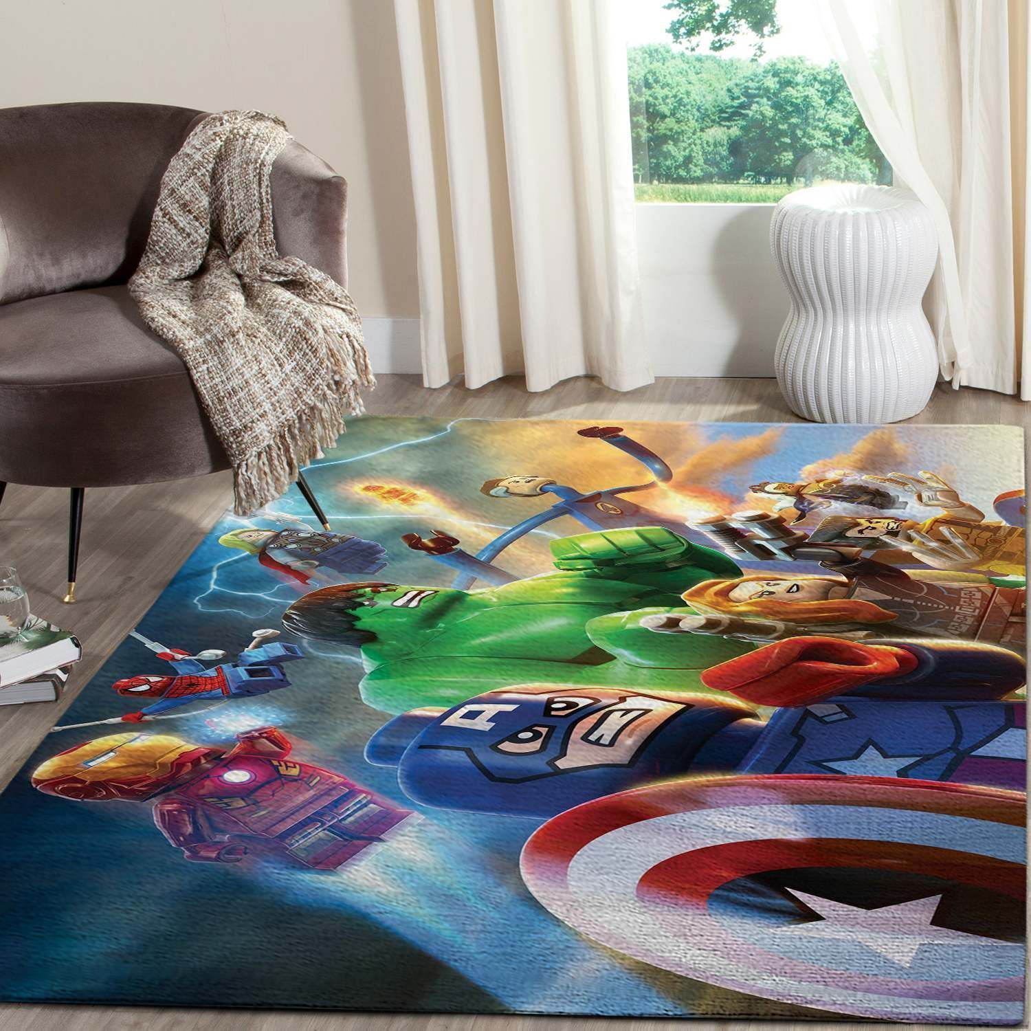 Deschea Lego Marvels Superheros Movies Area Rugs Fn251230