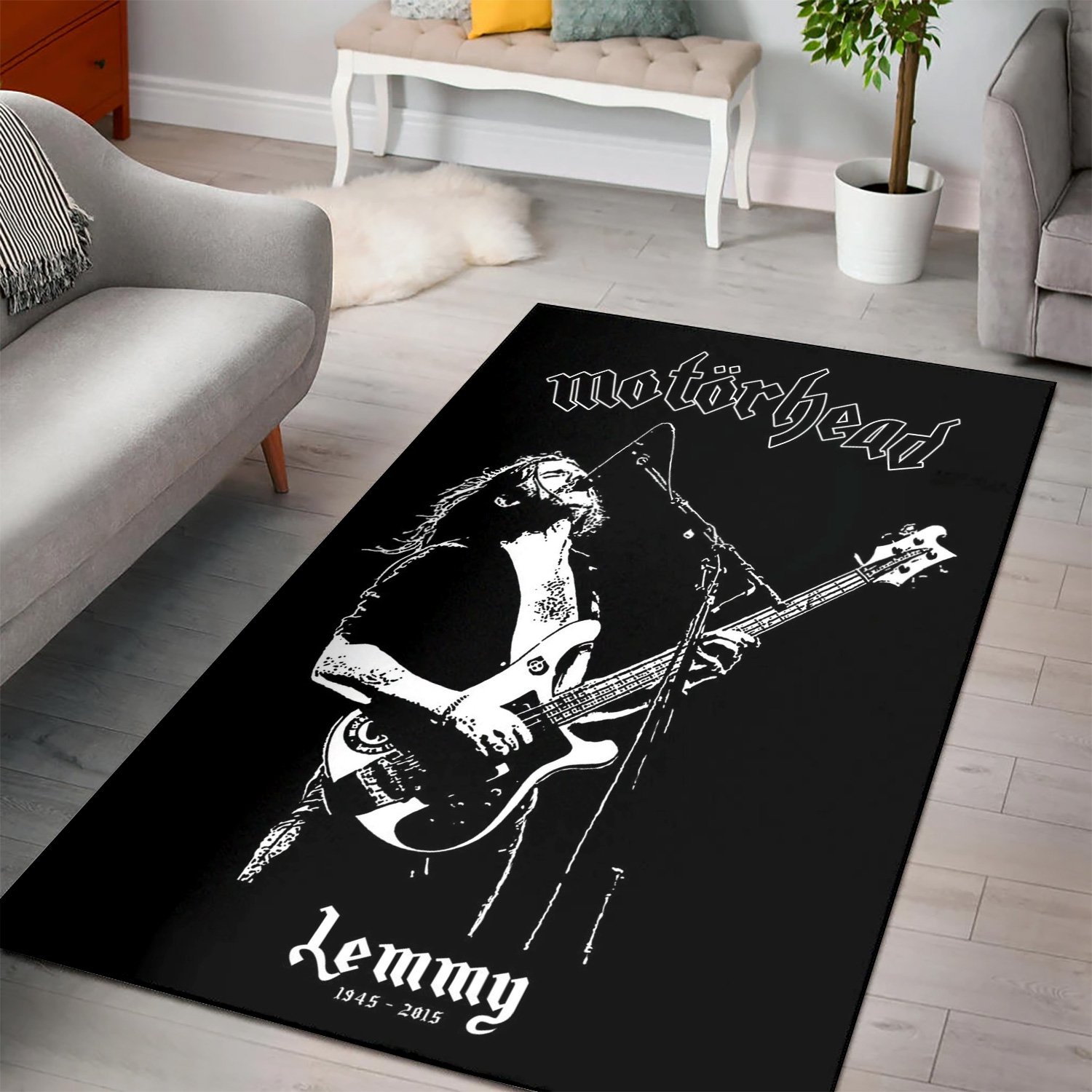 Deschea Lemmy Rock Legend Area Rug s Bedroom