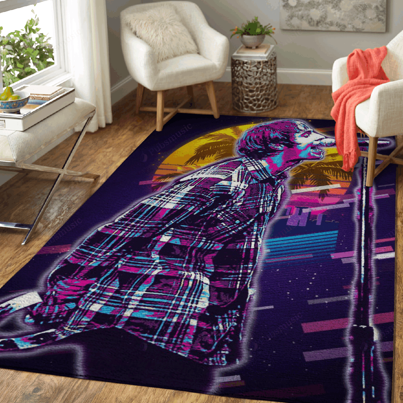 Deschea Liam Gallagher Artwork Music Synthwave 80S Art For Fans Area