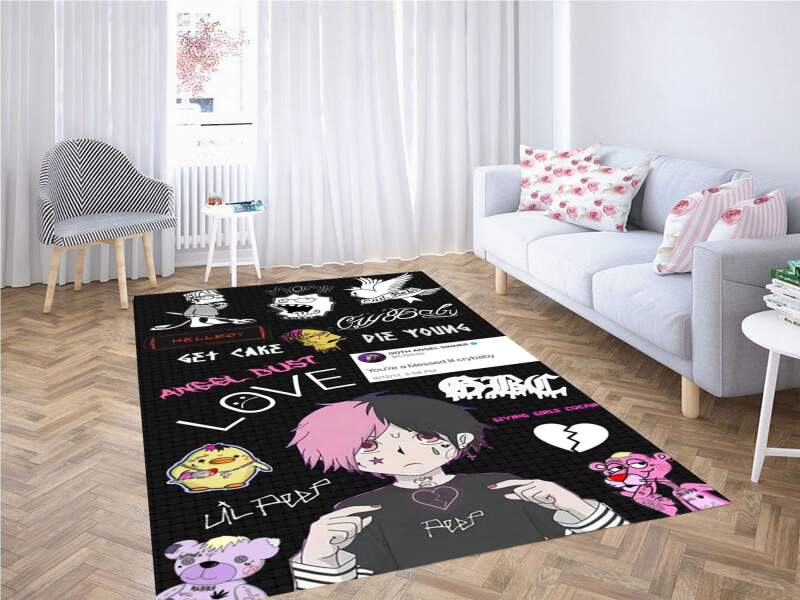 Deschea Lil Peep Wallpapers Anime Carpet Rug