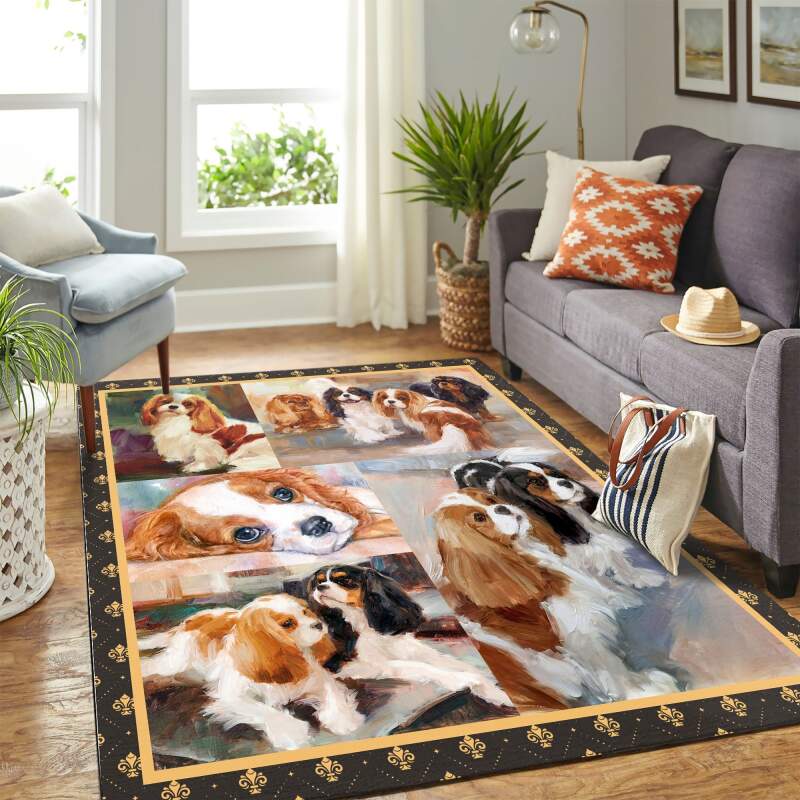 Deschea Limited Edition Quilt Blanket Cavalier King Charles Spaniel Dog Mk Carpet Area Rug 2BBDA8