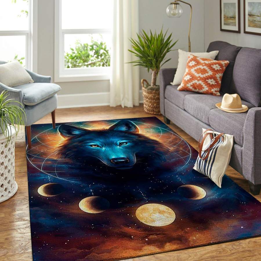 Deschea Lion Planet Dreamcatcher Area Rug Ld190827 Ofd