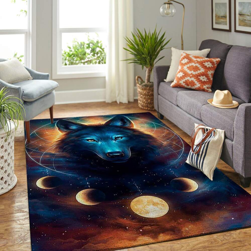 Deschea Lion Planet Dreamcatcher Area Rug Ld190827 Ofd Area