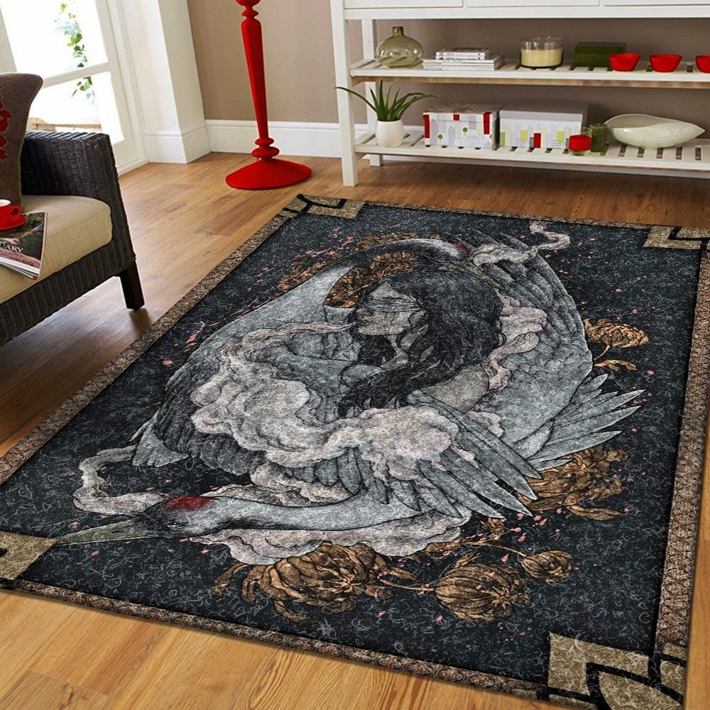 Deschea Lion Warrior Area Rug