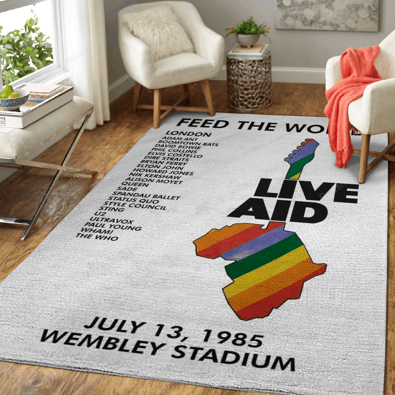 Deschea Live Aid London Wembley Music Art For Fans Area