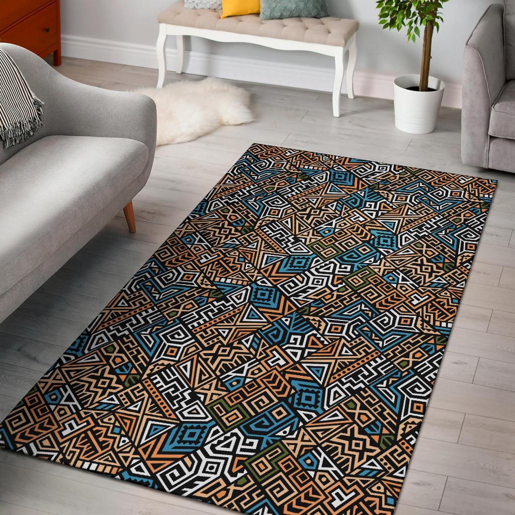 Deschea Lizard Pattern Print Area Rug