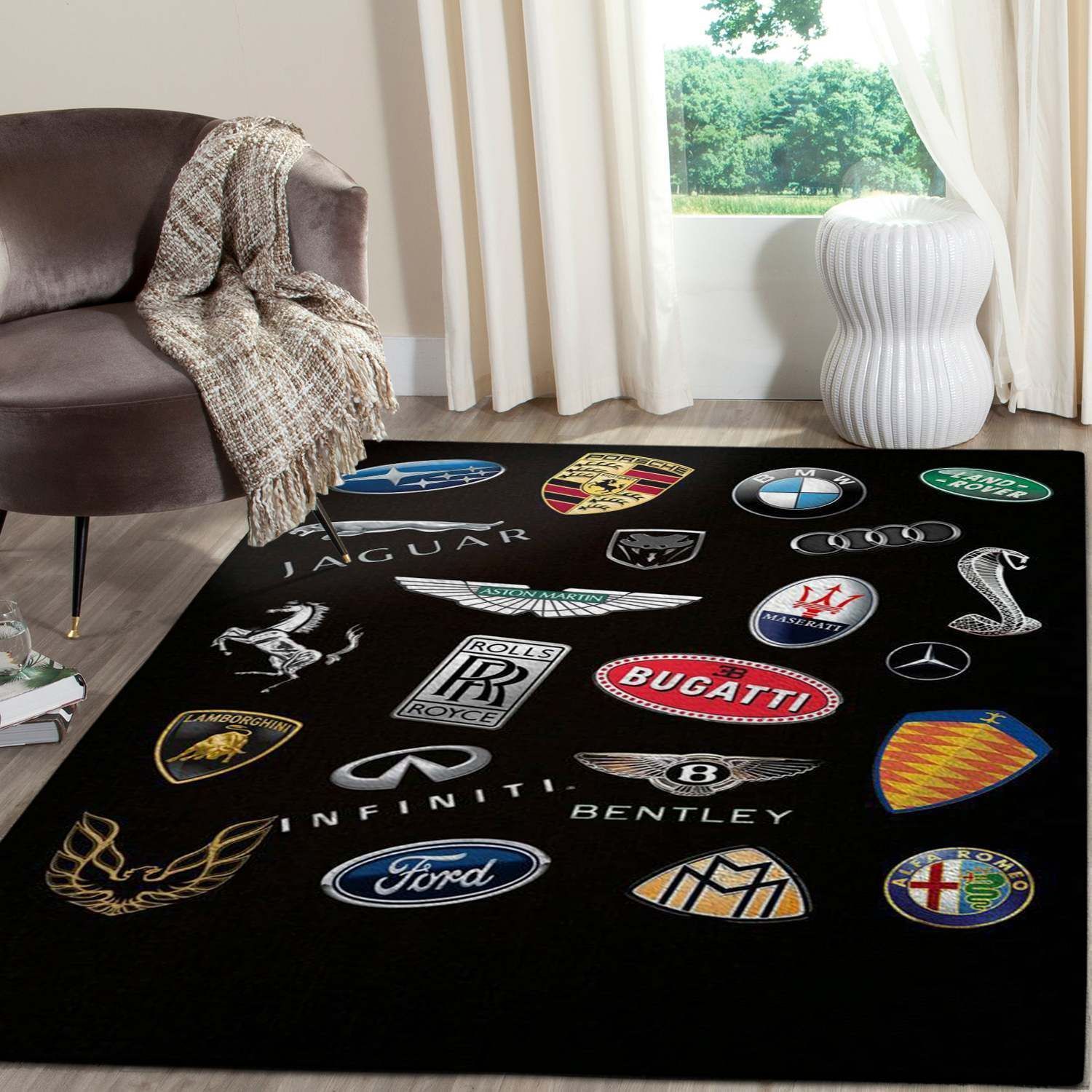 Deschea Logo Supercars Area Rugs Fn161227