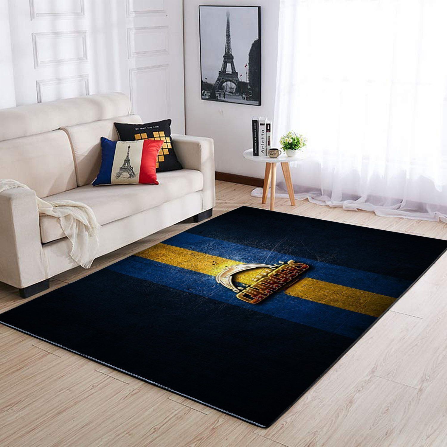 Deschea Los Angeles Chargers Area Rug Nfl Football