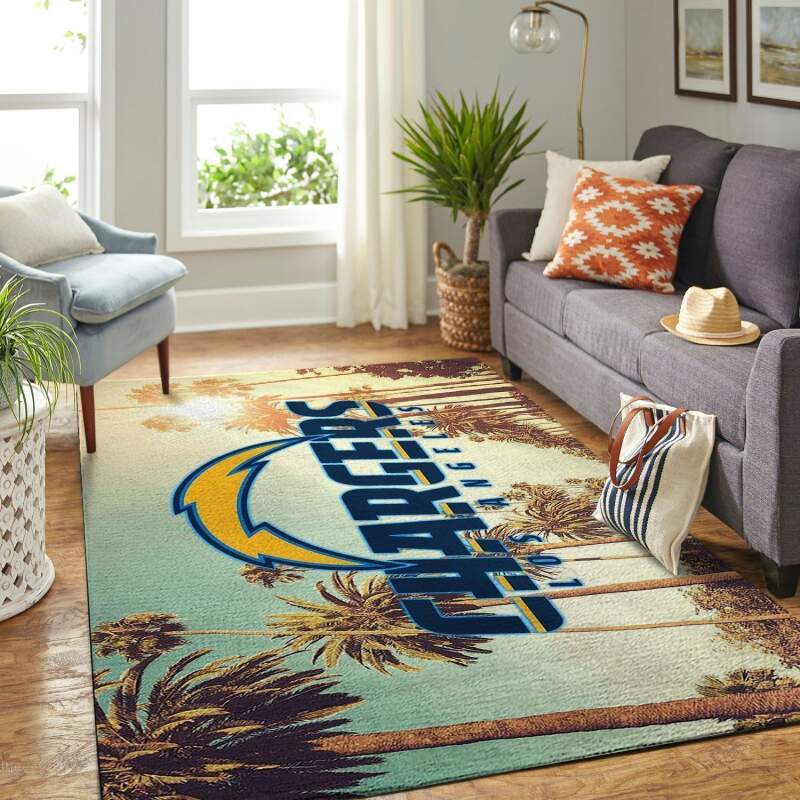 Deschea Los Angeles Chargers Living Room Area Rug