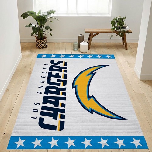 Deschea Los Angeles Chargers Nfl Team Logo Rug Us