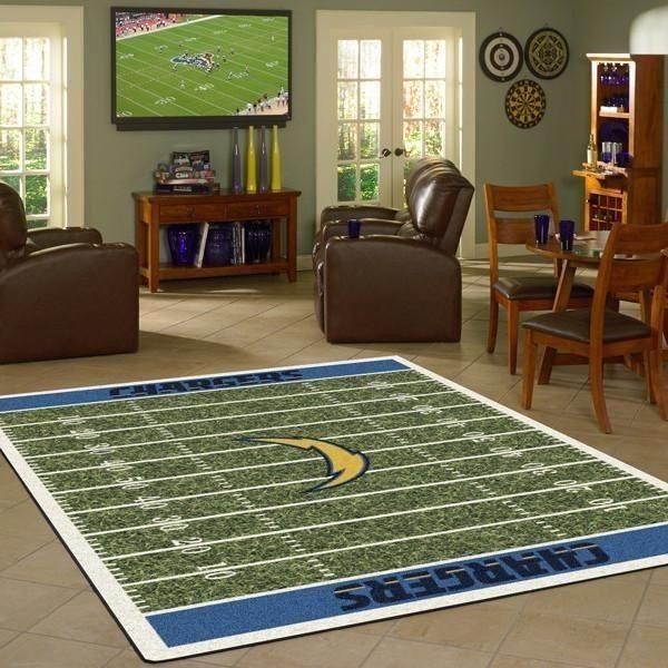 Deschea Los Angeles Chargers Rug Football