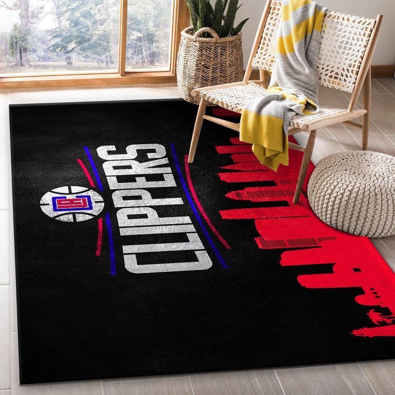 Deschea Los Angeles Clippers Nba 4 Area Rug And