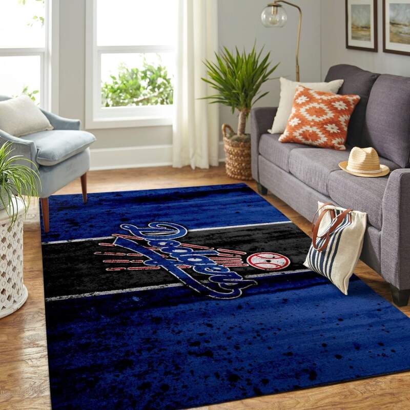 Deschea Los Angeles Dodgers Living Room Area Rug