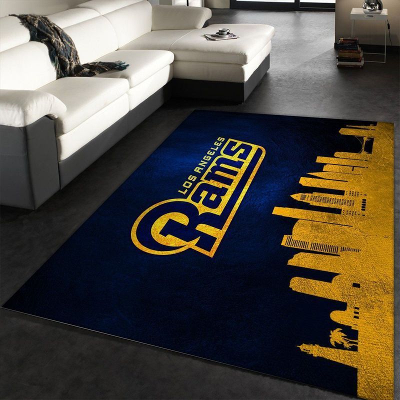 Deschea Los Angeles Rams American Nfl 46 Area Rug And