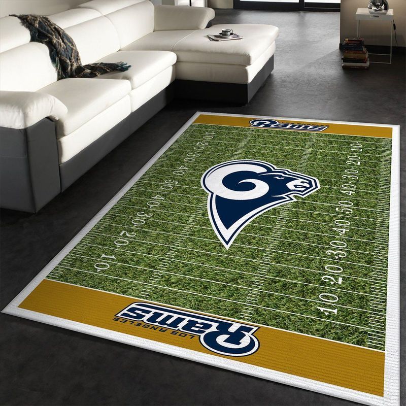 Deschea Los Angeles Rams American Nfl 54 Area Rug And