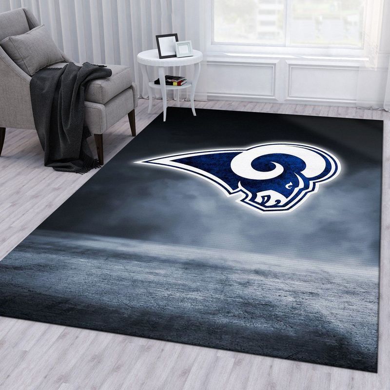 Deschea Los Angeles Rams American Nfl 55 Area Rug And