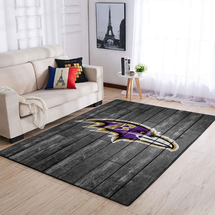 Deschea Los Angeles Rams Area Rug Nfl Football Team Logo Rug 191007