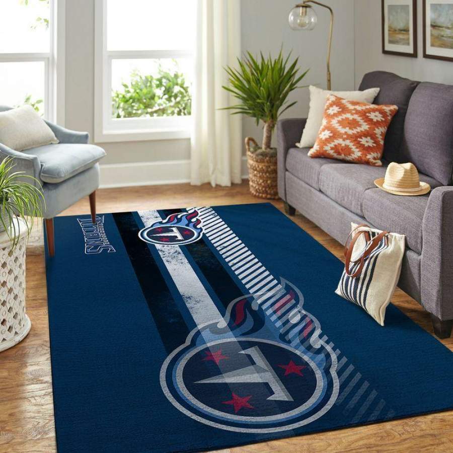 Deschea Los Angeles Rams Area Rug Nfl Football Team Logo Rug Lar1