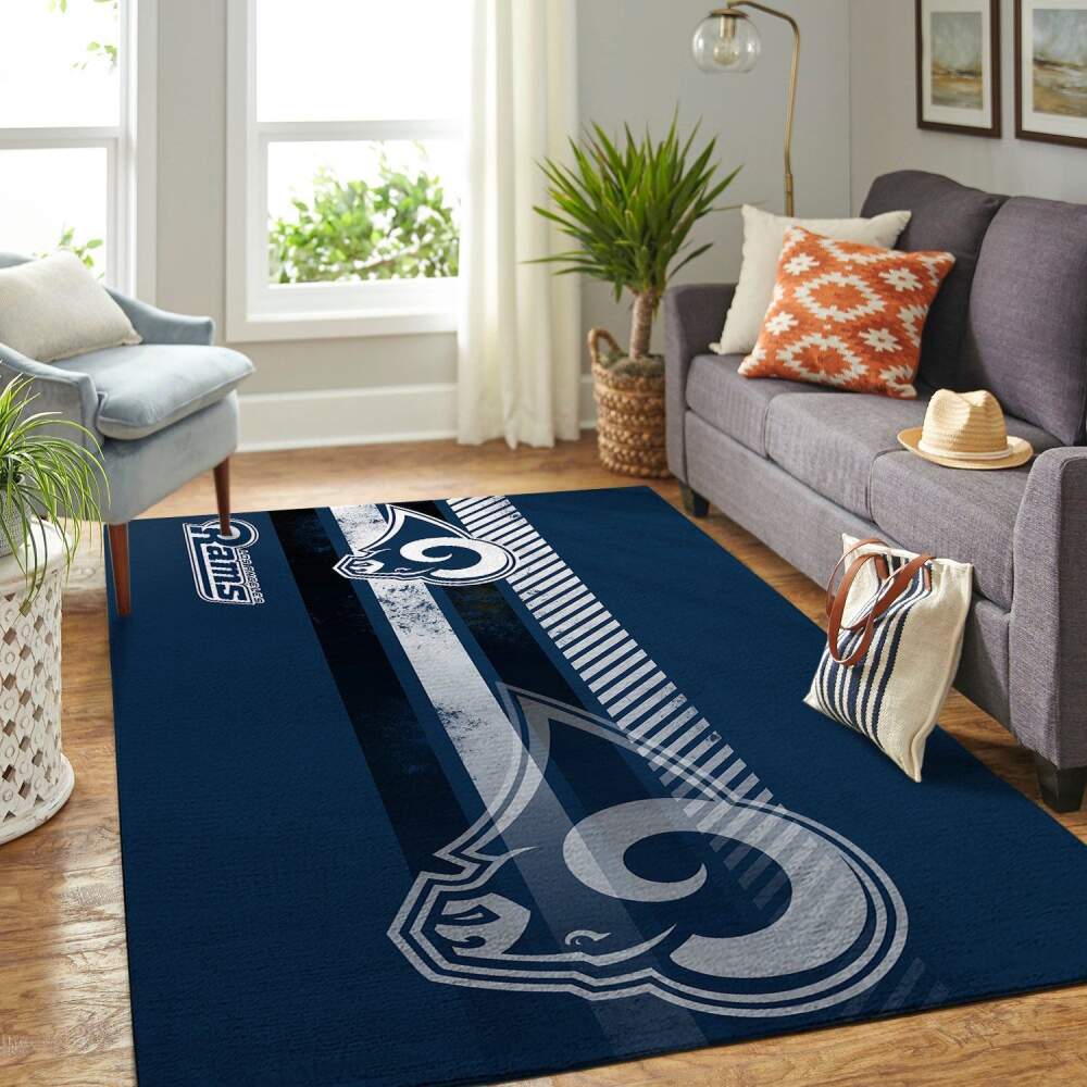 Deschea Los Angeles Rams Nfl Area Rugs Team Logo Sports