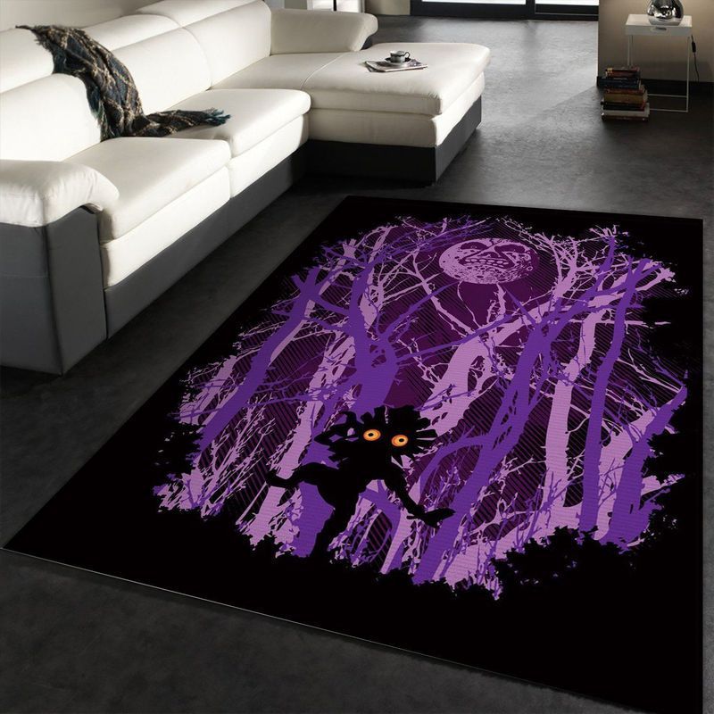 Deschea Lost In The Woods Creepy Night Area Rug And