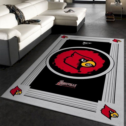 Deschea Louisville Cardinals Ncaa Team Logo Nice Gift Rectangle Are