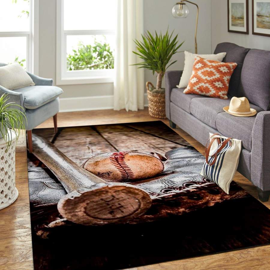 Deschea Love New York Print Pattern Area Rug