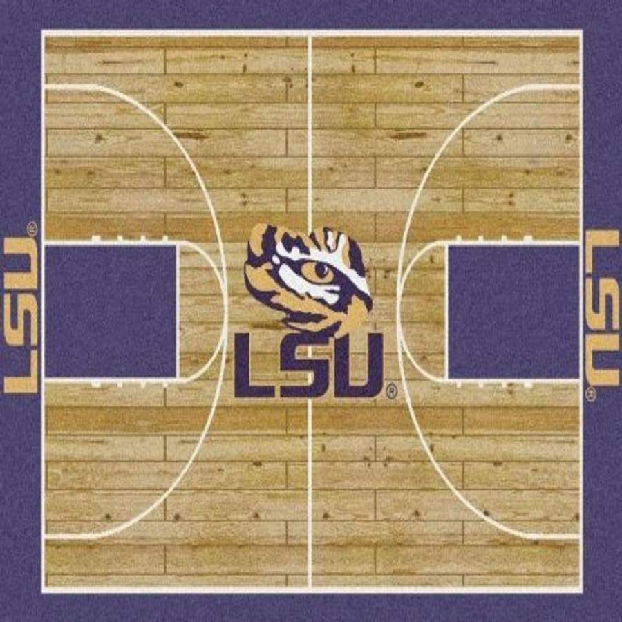 Deschea Lsu Tigers Area Rug Basketball Court Ofd 191206