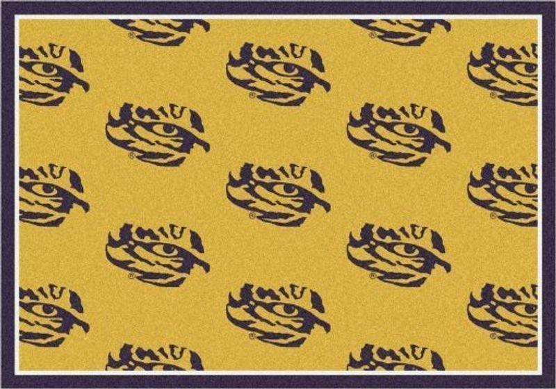 Deschea Lsu Tigers Area Rug Football Team Logo V6676