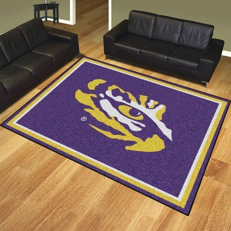 Deschea Lsu Tigers Area Rug Football Team Logo V6677