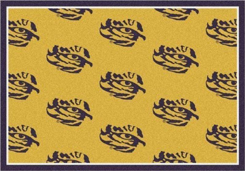 Deschea Lsu Tigers Area Rug Football V11255