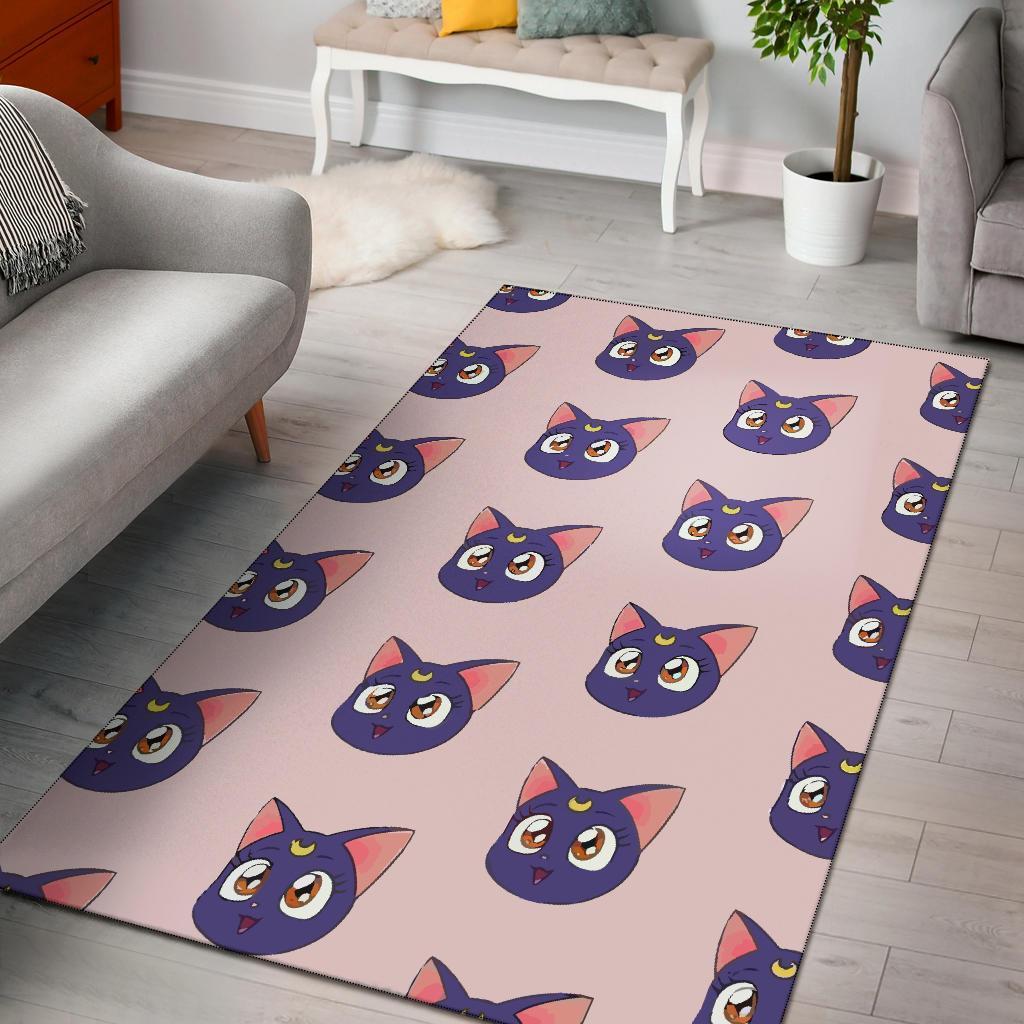 Deschea Luna Sailor Moon Cat Area Rug