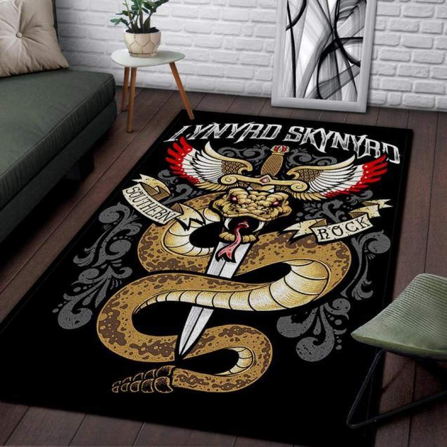 Deschea Lynyrd Skynyrd Area Rug Bedroom