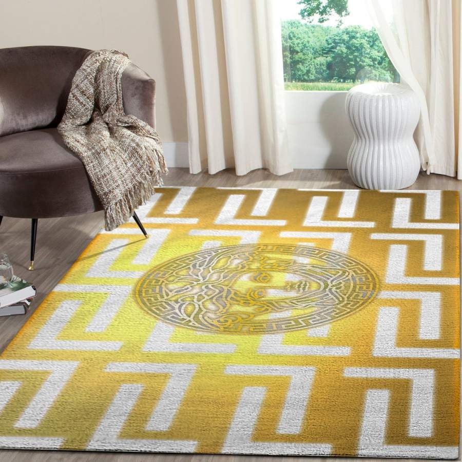 Deschea Manatee Pattern Print Area Rug