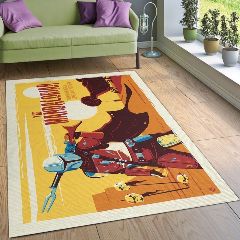 Deschea Mandalorian Star Wars 1 Area Rug And