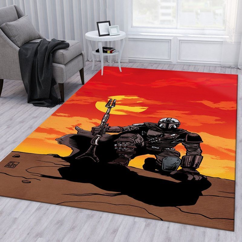 Deschea Mandalorian Star Wars 14 Area Rug And