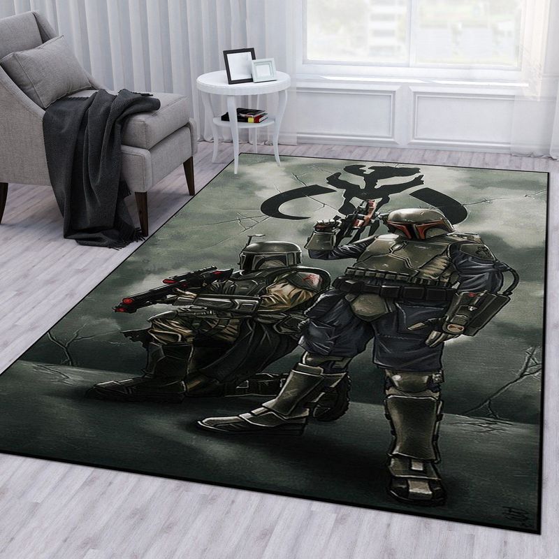 Deschea Mandalorian Star Wars 24 Area Rug And