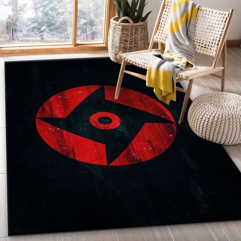 Deschea Mangekyo Sharingan Anime 1 Area Rug And