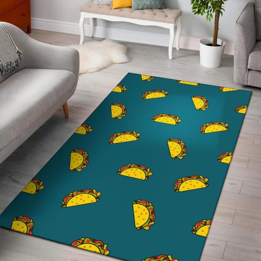 Deschea Mango Print Pattern Area Rug